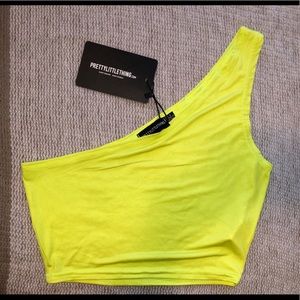 PrettyLittleThing One Shoulder Tank Top